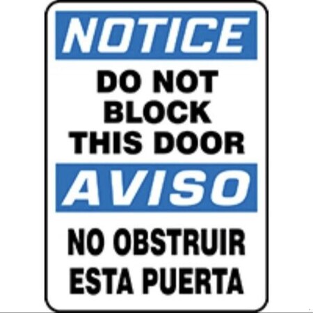 Accuform BILINGUAL OSHA NOTICE SAFETY SIGN DO SBMABR822XP
